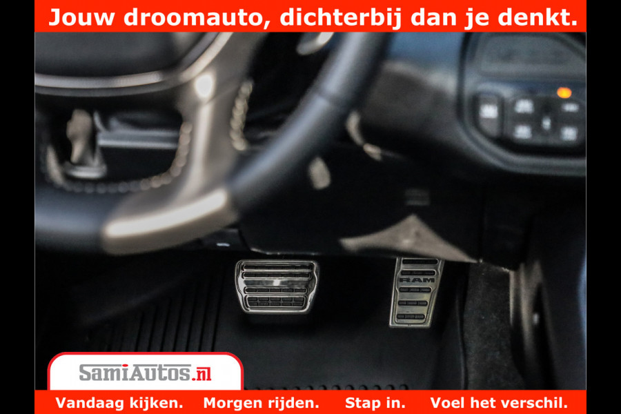 Dodge Ram 1500 GT EDITION | 5.7 HEMI V8 402PK | VIRTUAL COCKPIT | HEAD-UP | ADAPTIVE CRUISE | 360 CAMERA | TRX PACK | VOLLE UITVOERING Comfortabele Dubbele Cabine met Royale 5 Zitplaatsen | BPM vrij | Nu Leverbaar uit Voorraad | Voorraad Nr 2435