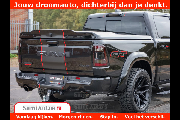 Dodge Ram 1500 GT EDITION | 5.7 HEMI V8 402PK | VIRTUAL COCKPIT | HEAD-UP | ADAPTIVE CRUISE | 360 CAMERA | TRX PACK | VOLLE UITVOERING Comfortabele Dubbele Cabine met Royale 5 Zitplaatsen | BPM vrij | Nu Leverbaar uit Voorraad | Voorraad Nr 2435