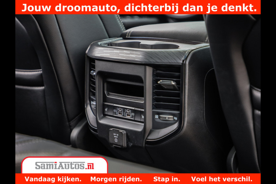 Dodge Ram 1500 GT EDITION | 5.7 HEMI V8 402PK | VIRTUAL COCKPIT | HEAD-UP | ADAPTIVE CRUISE | 360 CAMERA | TRX PACK | VOLLE UITVOERING Comfortabele Dubbele Cabine met Royale 5 Zitplaatsen | BPM vrij | Nu Leverbaar uit Voorraad | Voorraad Nr 2435
