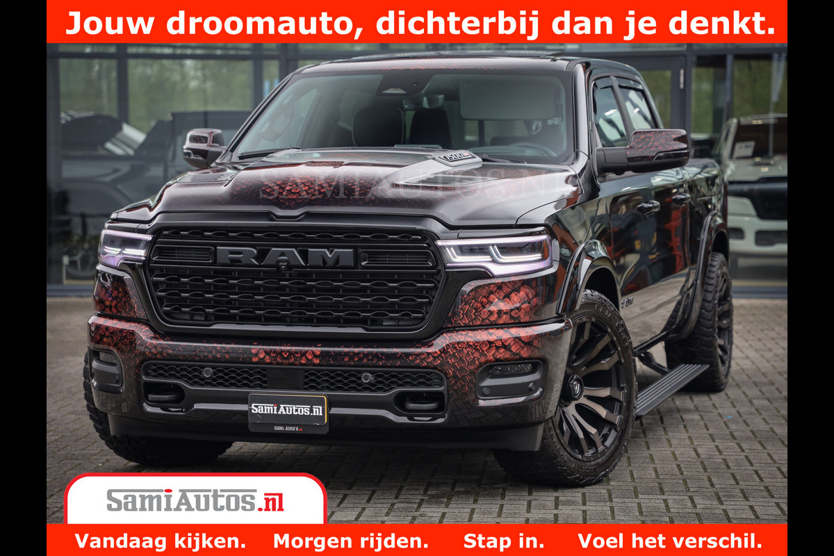 Dodge Ram COBRA EDITION | 1500 Limited Night High Output 540HP 706Nm | Massage + Full Option | De Meest Luxe en Volle Pick-Up in zijn Klas Comfortabele Dubbele Cabine met Royale 5 Zitplaatsen | BPM vrij | Nu Leverbaar uit Voorraad | Voorraad Nr 2292 - 5178 | Cobra package is meerprijs | Dodge Ram COBRA EDITION | 1500 Limited Night High Output 540HP 706Nm | Massage + Full Option | De Meest Luxe en Volle Pick-Up in zijn Klas Comfortabele Dubbele Cabine met Royale 5 Zitplaatsen | BPM vrij | Nu Leverbaar uit Voorraad | Voorraad Nr 2292 - 5178 | Cobra package is meerprijs |