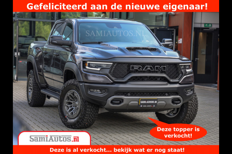 Dodge Ram 1500 TRX | 6.2 V8 712PK | Final Edition | All-In Prijs | Beschikt over alle opties | Comfortabele Dubbele Cabine met Royale 5 Zitplaatsen | BPM vrij | Nu Leverbaar uit Voorraad | Voorraad Nr 2121 - 4420