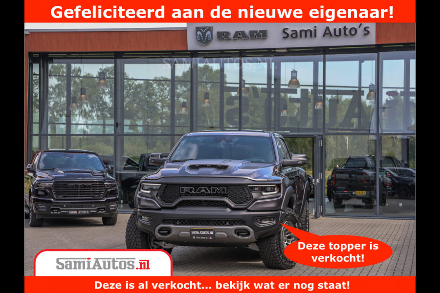 Dodge Ram 1500 TRX | 6.2 V8 712PK | Final Edition | All-In Prijs | Beschikt over alle opties | Comfortabele Dubbele Cabine met Royale 5 Zitplaatsen | BPM vrij | Nu Leverbaar uit Voorraad | Voorraad Nr 2121 - 4420