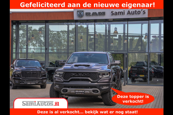 Dodge Ram 1500 TRX | 6.2 V8 712PK | Final Edition | All-In Prijs | Beschikt over alle opties | Comfortabele Dubbele Cabine met Royale 5 Zitplaatsen | BPM vrij | Nu Leverbaar uit Voorraad | Voorraad Nr 2121 - 4420