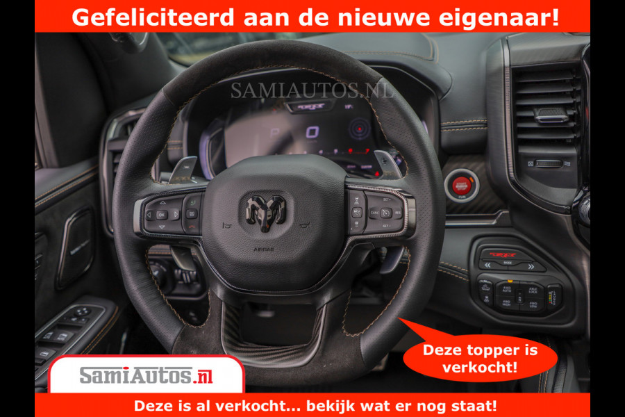 Dodge Ram 1500 TRX | 6.2 V8 712PK | Final Edition | All-In Prijs | Beschikt over alle opties | Comfortabele Dubbele Cabine met Royale 5 Zitplaatsen | BPM vrij | Nu Leverbaar uit Voorraad | Voorraad Nr 2121 - 4420