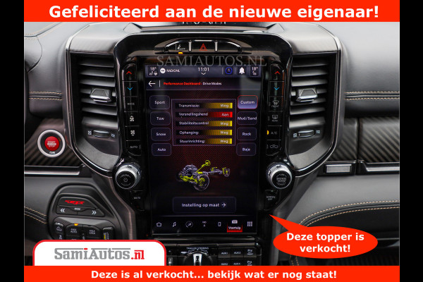 Dodge Ram 1500 TRX | 6.2 V8 712PK | Final Edition | All-In Prijs | Beschikt over alle opties | Comfortabele Dubbele Cabine met Royale 5 Zitplaatsen | BPM vrij | Nu Leverbaar uit Voorraad | Voorraad Nr 2121 - 4420