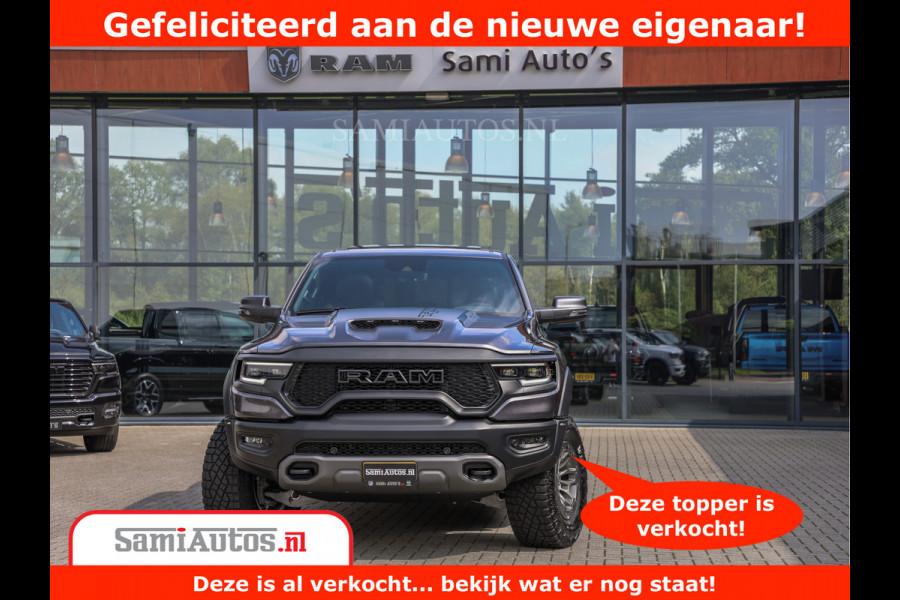 Dodge Ram 1500 TRX | 6.2 V8 712PK | Final Edition | All-In Prijs | Beschikt over alle opties | Comfortabele Dubbele Cabine met Royale 5 Zitplaatsen | BPM vrij | Nu Leverbaar uit Voorraad | Voorraad Nr 2121 - 4420