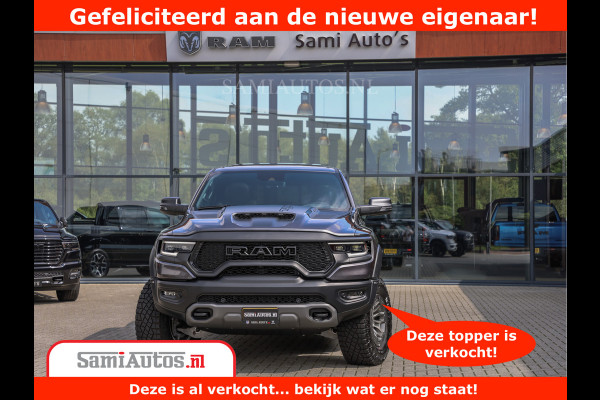 Dodge Ram 1500 TRX | 6.2 V8 712PK | Final Edition | All-In Prijs | Beschikt over alle opties | Comfortabele Dubbele Cabine met Royale 5 Zitplaatsen | BPM vrij | Nu Leverbaar uit Voorraad | Voorraad Nr 2121 - 4420