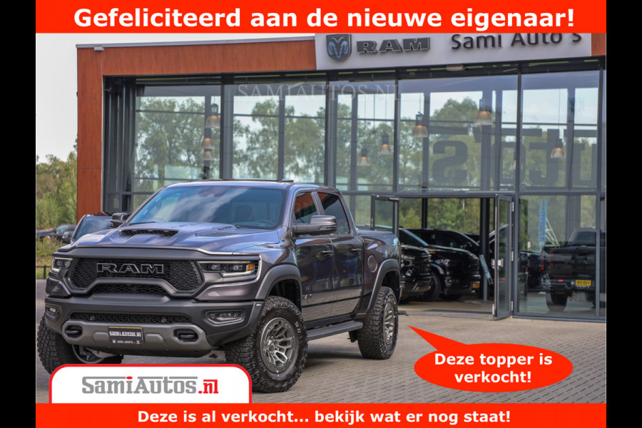 Dodge Ram 1500 TRX | 6.2 V8 712PK | Final Edition | All-In Prijs | Beschikt over alle opties | Comfortabele Dubbele Cabine met Royale 5 Zitplaatsen | BPM vrij | Nu Leverbaar uit Voorraad | Voorraad Nr 2121 - 4420