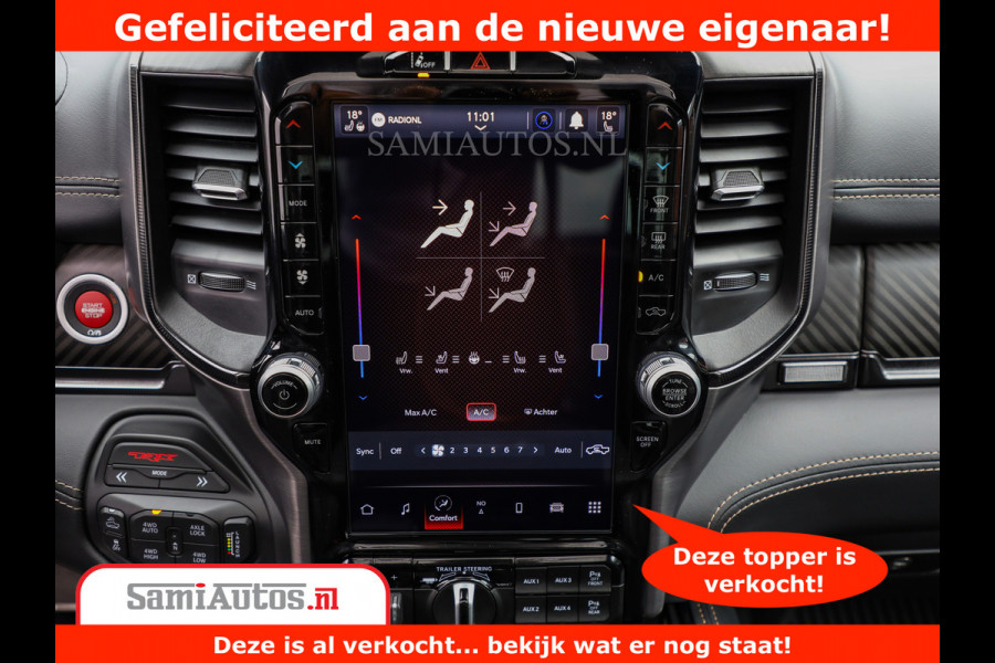 Dodge Ram 1500 TRX | 6.2 V8 712PK | Final Edition | All-In Prijs | Beschikt over alle opties | Comfortabele Dubbele Cabine met Royale 5 Zitplaatsen | BPM vrij | Nu Leverbaar uit Voorraad | Voorraad Nr 2121 - 4420