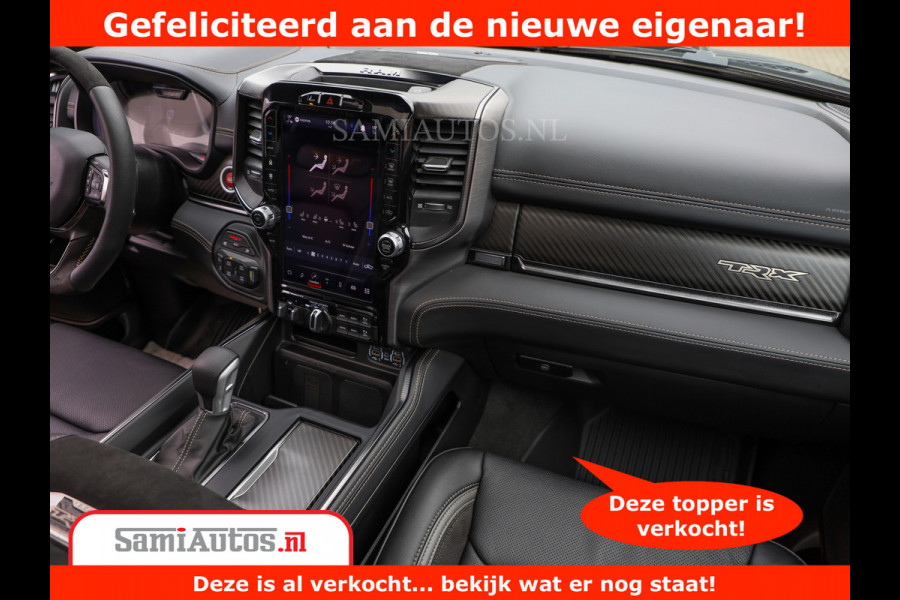 Dodge Ram 1500 TRX | 6.2 V8 712PK | Final Edition | All-In Prijs | Beschikt over alle opties | Comfortabele Dubbele Cabine met Royale 5 Zitplaatsen | BPM vrij | Nu Leverbaar uit Voorraad | Voorraad Nr 2121 - 4420