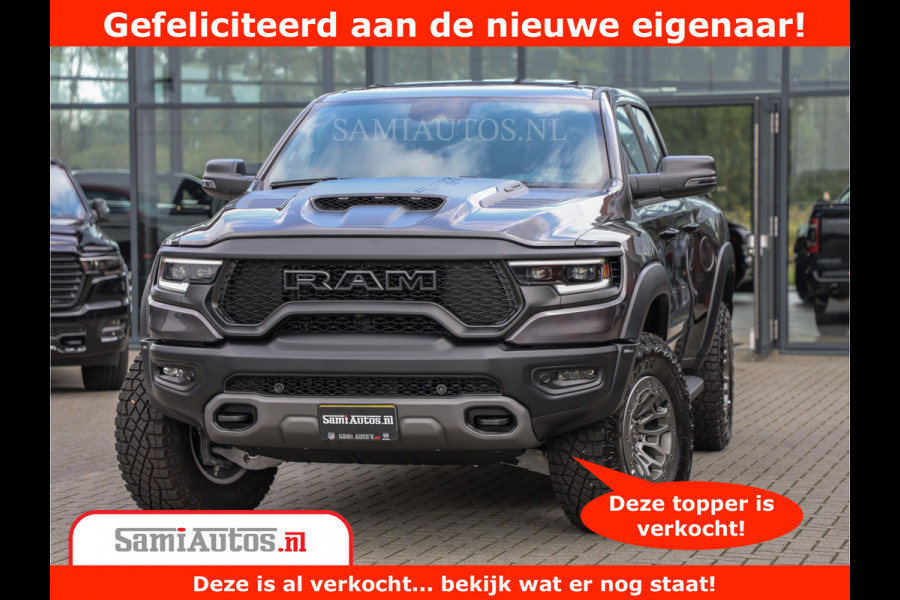 Dodge Ram 1500 TRX | 6.2 V8 712PK | Final Edition | All-In Prijs | Beschikt over alle opties | Comfortabele Dubbele Cabine met Royale 5 Zitplaatsen | BPM vrij | Nu Leverbaar uit Voorraad | Voorraad Nr 2121 - 4420