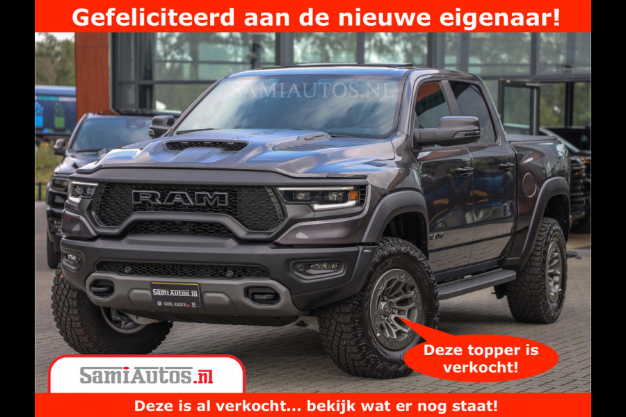Dodge Ram 1500 TRX | 6.2 V8 712PK | Final Edition | All-In Prijs | Beschikt over alle opties | Comfortabele Dubbele Cabine met Royale 5 Zitplaatsen | BPM vrij | Nu Leverbaar uit Voorraad | Voorraad Nr 2121 - 4420