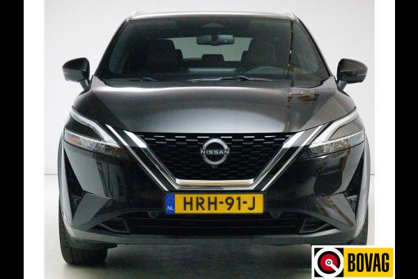Nissan QASHQAI 1.3 MHEV Tekna Design Pack 141 PK | Pano | 360 Camera | Elec. klep | Adap. cruise | Headup display | Draadloze lader, automatisch inparkeren, dode hoek detectie, zwarte hemel
