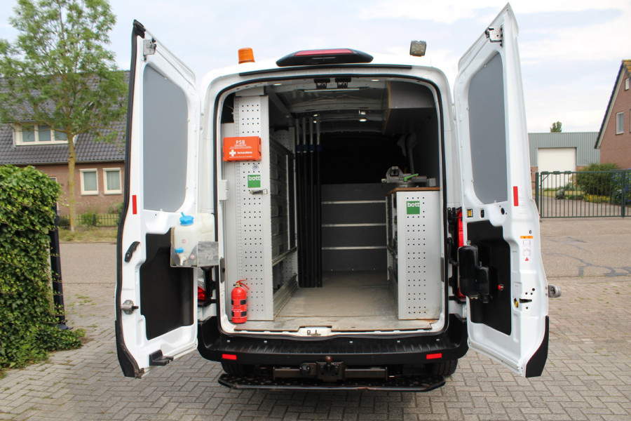 Ford Transit 350 2.0 TDCI 170PK E6 Automaat L3H2 Trend ✓ Bott werkplaatsinrichting ✓ Servicebus