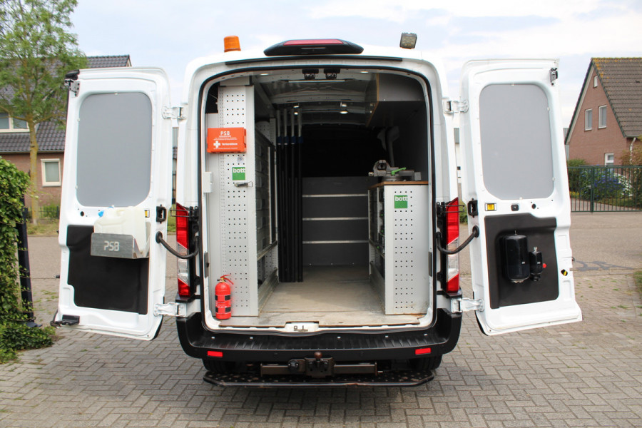 Ford Transit 350 2.0 TDCI 170PK E6 Automaat L3H2 Trend ✓ Bott werkplaatsinrichting ✓ Servicebus
