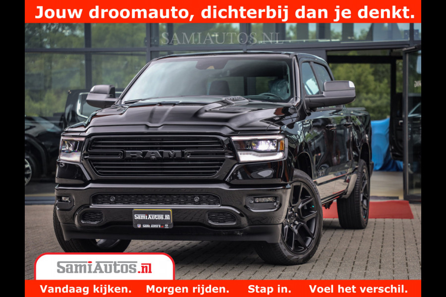 Dodge Ram 1500 GT EDITION | 5.7 V8 HEMI | VIRTUAL COCKPIT | HEAD-UP | ADAPTIVE CRUISE | 360 CAMERA | TRX PACK | Comfortabele Dubbele Cabine met Royale 5 Zitplaatsen | BPM vrij BPM vrij | Nu Leverbaar uit Voorraad | Voorraad Nr 2434