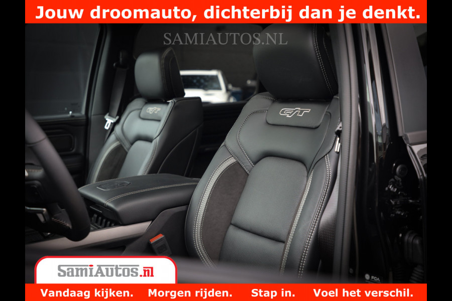 Dodge Ram 1500 GT EDITION | 5.7 V8 HEMI | VIRTUAL COCKPIT | HEAD-UP | ADAPTIVE CRUISE | 360 CAMERA | TRX PACK | Comfortabele Dubbele Cabine met Royale 5 Zitplaatsen | BPM vrij BPM vrij | Nu Leverbaar uit Voorraad | Voorraad Nr 2434
