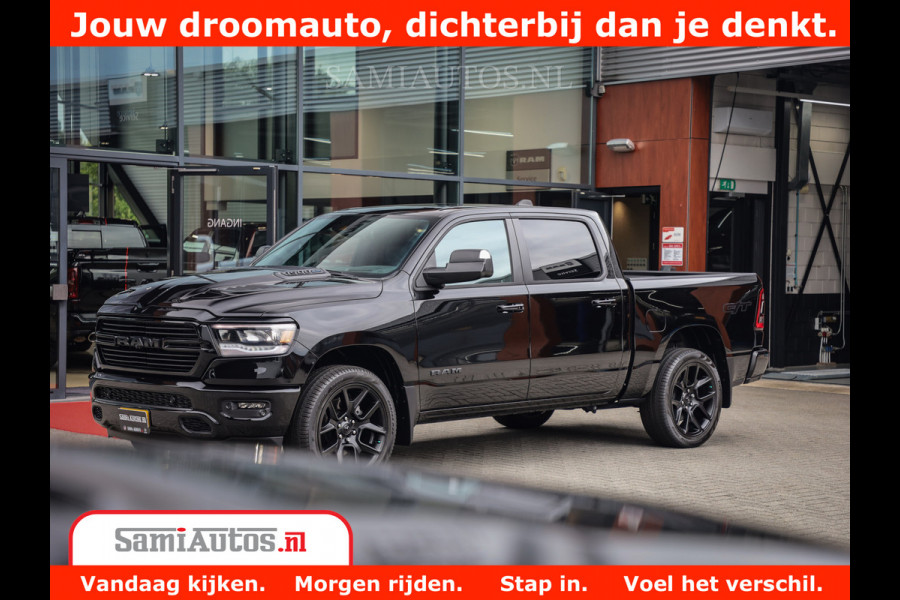 Dodge Ram 1500 GT EDITION | 5.7 V8 HEMI | VIRTUAL COCKPIT | HEAD-UP | ADAPTIVE CRUISE | 360 CAMERA | TRX PACK | Comfortabele Dubbele Cabine met Royale 5 Zitplaatsen | BPM vrij BPM vrij | Nu Leverbaar uit Voorraad | Voorraad Nr 2434