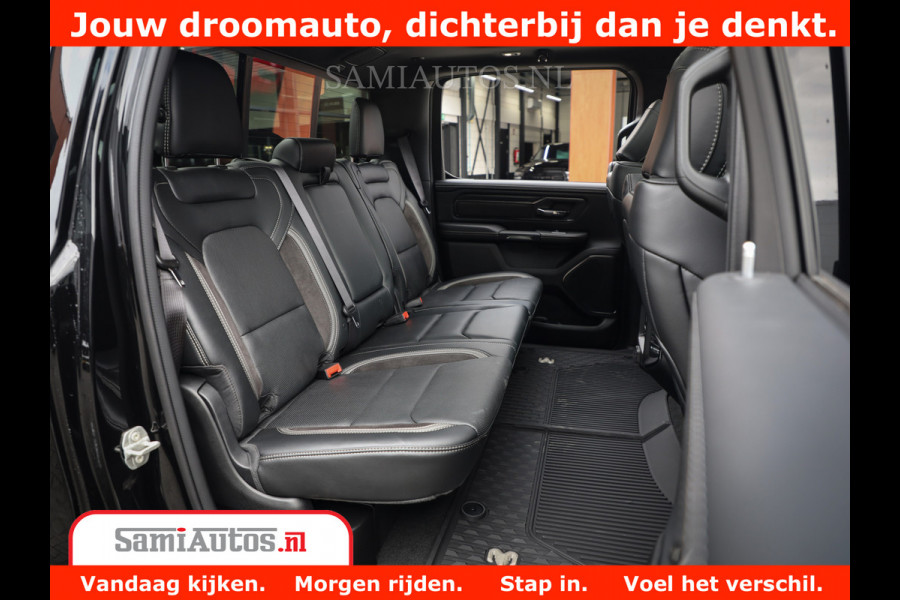 Dodge Ram 1500 GT EDITION | 5.7 V8 HEMI | VIRTUAL COCKPIT | HEAD-UP | ADAPTIVE CRUISE | 360 CAMERA | TRX PACK | Comfortabele Dubbele Cabine met Royale 5 Zitplaatsen | BPM vrij BPM vrij | Nu Leverbaar uit Voorraad | Voorraad Nr 2434