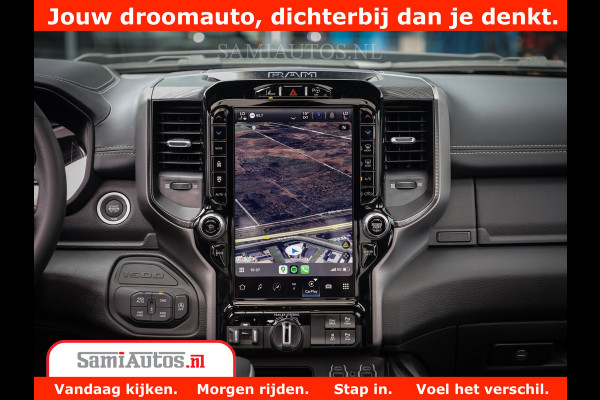 Dodge Ram 1500 GT EDITION | 5.7 V8 HEMI | VIRTUAL COCKPIT | HEAD-UP | ADAPTIVE CRUISE | 360 CAMERA | TRX PACK | Comfortabele Dubbele Cabine met Royale 5 Zitplaatsen | BPM vrij BPM vrij | Nu Leverbaar uit Voorraad | Voorraad Nr 2434