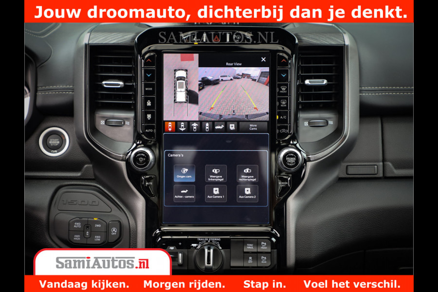 Dodge Ram 1500 GT EDITION | 5.7 V8 HEMI | VIRTUAL COCKPIT | HEAD-UP | ADAPTIVE CRUISE | 360 CAMERA | TRX PACK | Comfortabele Dubbele Cabine met Royale 5 Zitplaatsen | BPM vrij BPM vrij | Nu Leverbaar uit Voorraad | Voorraad Nr 2434