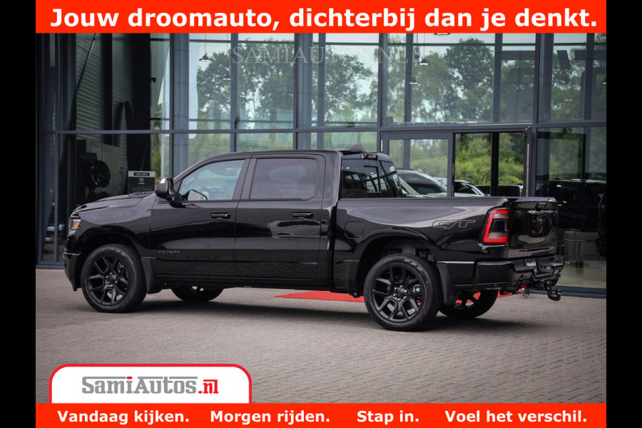 Dodge Ram 1500 GT EDITION | 5.7 V8 HEMI | VIRTUAL COCKPIT | HEAD-UP | ADAPTIVE CRUISE | 360 CAMERA | TRX PACK | Comfortabele Dubbele Cabine met Royale 5 Zitplaatsen | BPM vrij BPM vrij | Nu Leverbaar uit Voorraad | Voorraad Nr 2434