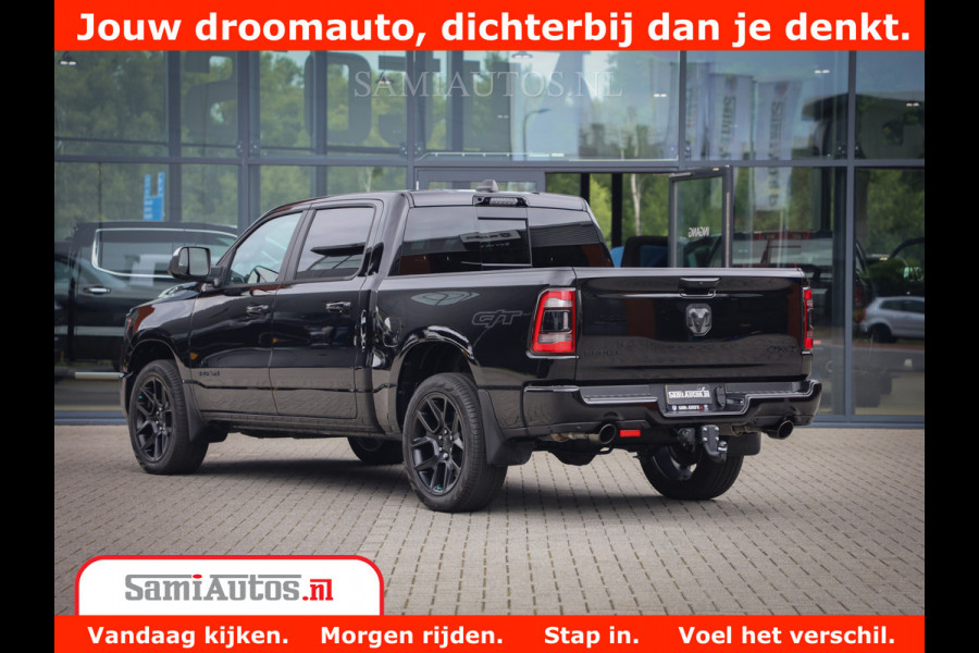 Dodge Ram 1500 GT EDITION | 5.7 V8 HEMI | VIRTUAL COCKPIT | HEAD-UP | ADAPTIVE CRUISE | 360 CAMERA | TRX PACK | Comfortabele Dubbele Cabine met Royale 5 Zitplaatsen | BPM vrij BPM vrij | Nu Leverbaar uit Voorraad | Voorraad Nr 2434