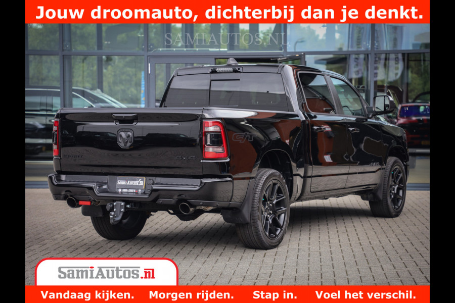 Dodge Ram 1500 GT EDITION | 5.7 V8 HEMI | VIRTUAL COCKPIT | HEAD-UP | ADAPTIVE CRUISE | 360 CAMERA | TRX PACK | Comfortabele Dubbele Cabine met Royale 5 Zitplaatsen | BPM vrij BPM vrij | Nu Leverbaar uit Voorraad | Voorraad Nr 2434