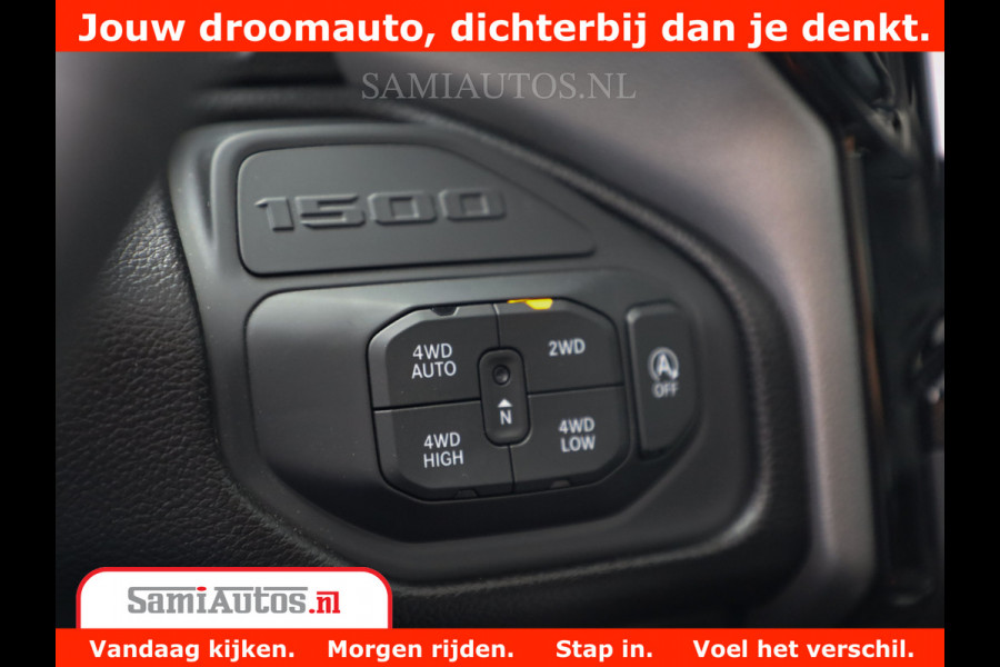 Dodge Ram 1500 GT EDITION | 5.7 V8 HEMI | VIRTUAL COCKPIT | HEAD-UP | ADAPTIVE CRUISE | 360 CAMERA | TRX PACK | Comfortabele Dubbele Cabine met Royale 5 Zitplaatsen | BPM vrij BPM vrij | Nu Leverbaar uit Voorraad | Voorraad Nr 2434