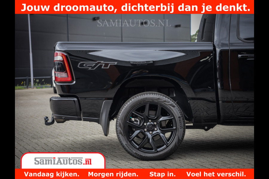 Dodge Ram 1500 GT EDITION | 5.7 V8 HEMI | VIRTUAL COCKPIT | HEAD-UP | ADAPTIVE CRUISE | 360 CAMERA | TRX PACK | Comfortabele Dubbele Cabine met Royale 5 Zitplaatsen | BPM vrij BPM vrij | Nu Leverbaar uit Voorraad | Voorraad Nr 2434