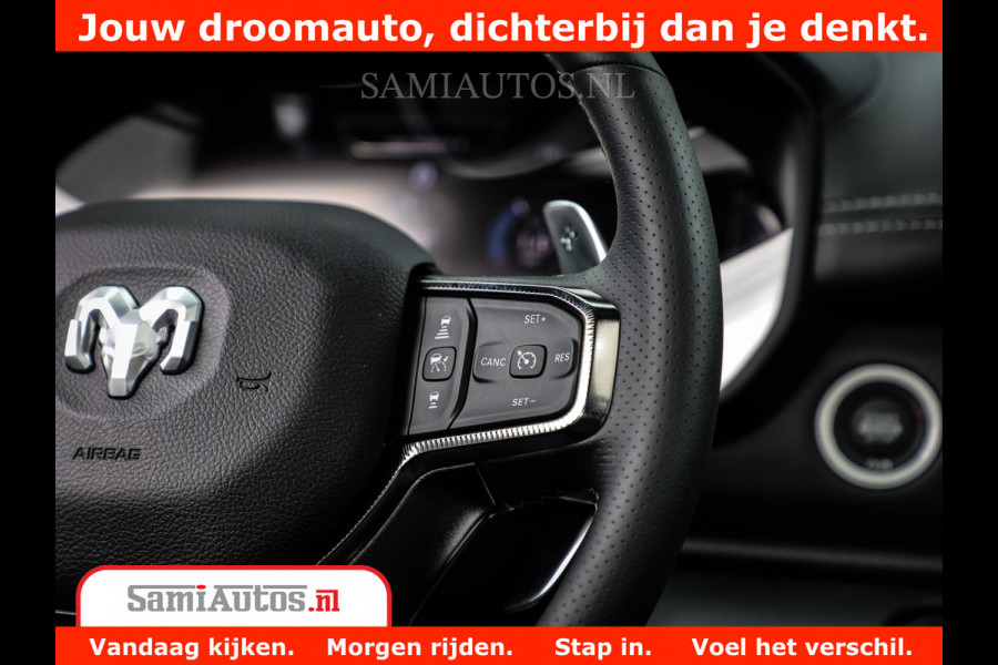 Dodge Ram 1500 GT EDITION | 5.7 V8 HEMI | VIRTUAL COCKPIT | HEAD-UP | ADAPTIVE CRUISE | 360 CAMERA | TRX PACK | Comfortabele Dubbele Cabine met Royale 5 Zitplaatsen | BPM vrij BPM vrij | Nu Leverbaar uit Voorraad | Voorraad Nr 2434