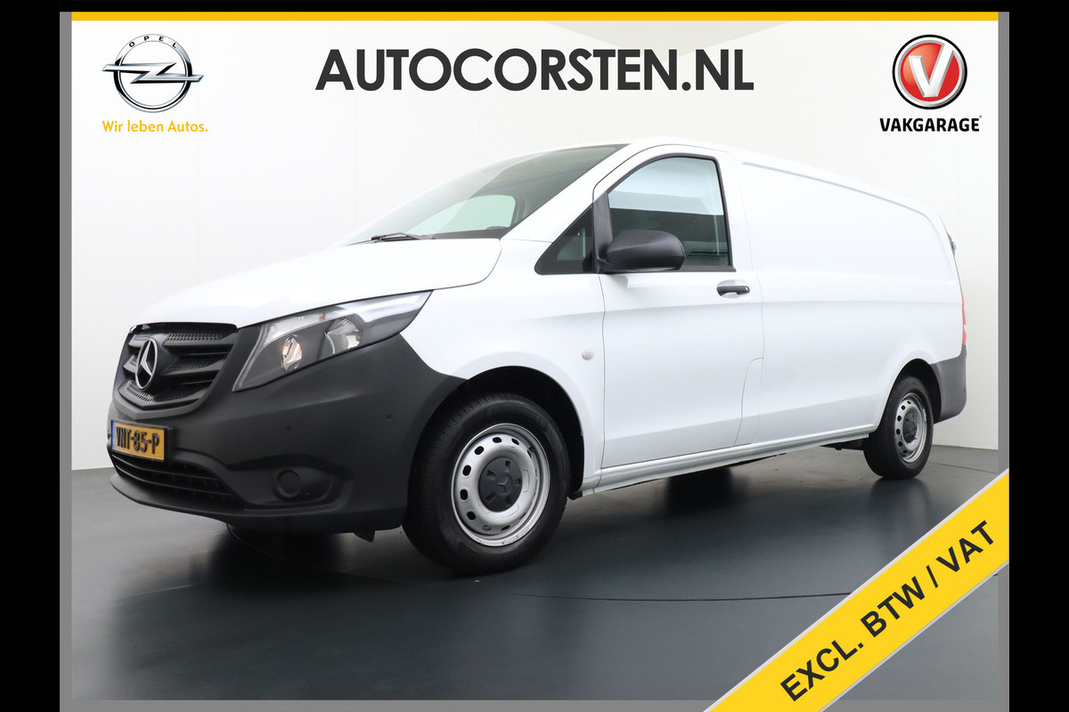 Mercedes-Benz Vito 116CDI 164PK Lang Navi PDC-v+a Camera ParkAssist Trekhaak Airco-CruiseC. Regen-Lichtsensor Bluetooth Schuifdeur Betonplex vloer Wandbetimmering + LedVerlichte-laadruim Dimlicht-Assist Tempmatik Warmtewerend-Glas Elektr-Spiegels+Verwarmd 2.000kg Trekvermogen 1e Eigenaar Nwe Model BlueTec gen 3 EURO 6 CI Mercedes-Benz Vito 116CDI 164PK Lang Navi PDC-v+a Camera ParkAssist Trekhaak Airco-CruiseC. Regen-Lichtsensor Bluetooth Schuifdeur Betonplex vloer Wandbetimmering + LedVerlichte-laadruim Dimlicht-Assist Tempmatik Warmtewerend-Glas Elektr-Spiegels+Verwarmd 2.000kg Trekvermogen 1e Eigenaar Nwe Model BlueTec gen 3 EURO 6 CI