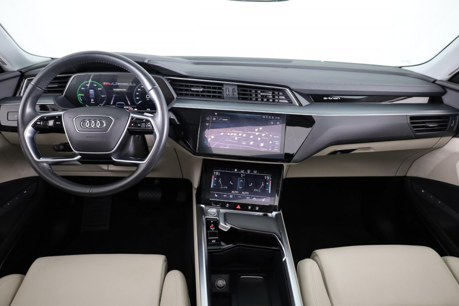 Audi e-tron Sportback 55 quattro Business edition Plus 95 kWh 408pk | SoH 95% | Panoramadak | Trekhaak | B&O Soundsystem | Head up Display | 360° Camera
