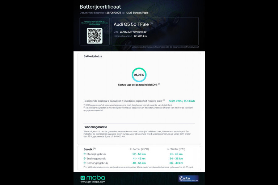 Audi Q5 50 TFSI e S edition 299pk S-tronic | SoH 92% | Navigatie | B&O Audio | Keyless entry | Parkeercamera | Verwarmbare voorstoelen