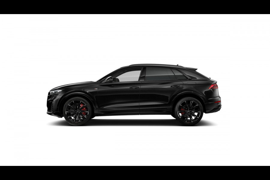Audi Q8 55 TFSI e quattro Pro Line S 394pk | Rood stiksel / Gordels | Panoramadak | B&O | Vierwielbesturing | Ass.Plus.Remote | Sportstoel Plus | 23'' inch Zwart | Head-up Display |