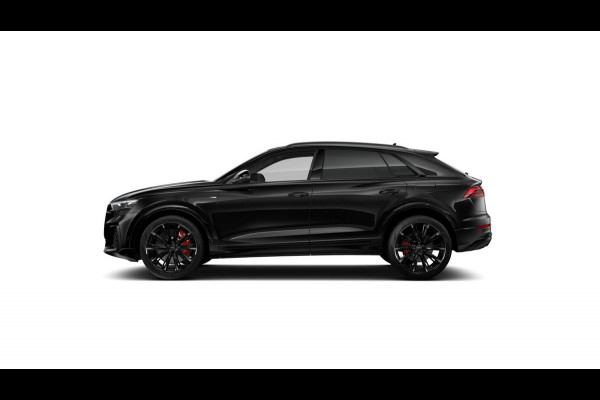 Audi Q8 55 TFSI e quattro Pro Line S 394pk | Rood stiksel / Gordels | Panoramadak | B&O | Vierwielbesturing | Ass.Plus.Remote | Sportstoel Plus | 23'' inch Zwart | Head-up Display |