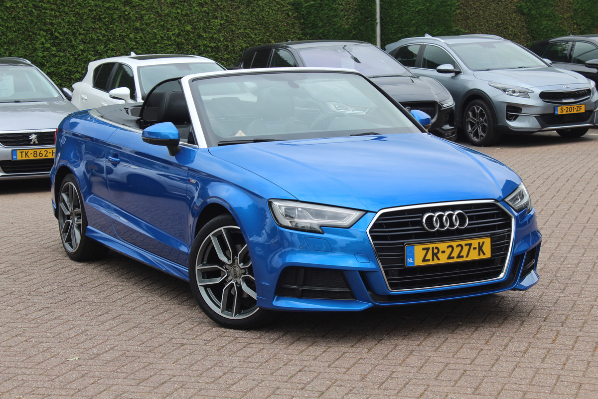 Audi A3 Cabriolet 35 TFSI CoD Advance Sport / Trekhaak / Virtual Cockpit / Windscherm / B&O / Leder&Alcantara / 18'' / Keyless / Nekverwarming / Navigatie / Hill Hold / Cruise Control