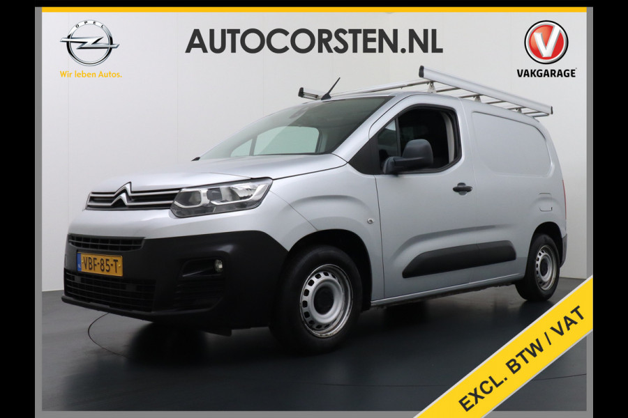 Citroën Berlingo 1.6HDI Club Trekhaak Imperiaal Apple Carplay Android Auto Navi Airco Cruise Control Pdc Betonplex Lat om Lat Schuifdeur Achterdeuren met raam Bluetooth 1e Eigenaar EURO 5 M