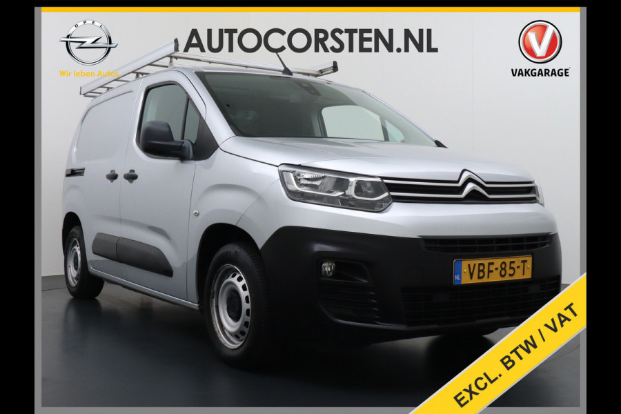 Citroën Berlingo 1.6HDI Club Trekhaak Imperiaal Apple Carplay Android Auto Navi Airco Cruise Control Pdc Betonplex Lat om Lat Schuifdeur Achterdeuren met raam Bluetooth 1e Eigenaar EURO 5 M