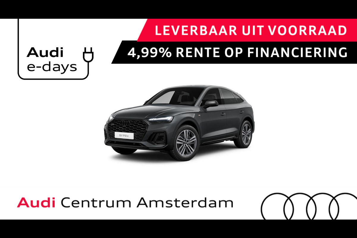Audi Q5 Sportback S edition Competition 50 TFSI e 299pk | Carbon| Panoramadak | B&O | 360 camera | Assistentiepakket | Matrix LED Audi Q5 Sportback S edition Competition 50 TFSI e 299pk | Carbon| Panoramadak | B&O | 360 camera | Assistentiepakket | Matrix LED