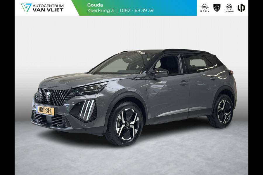 Peugeot 2008 1.2 Hybrid 145 GT Automaat | Elektrisch verstelbare bestuurdersstoel | Stoelverwarming | Massage | 4-seizoensbanden | 360 Camera | Navigatie | Adaptieve cruise control