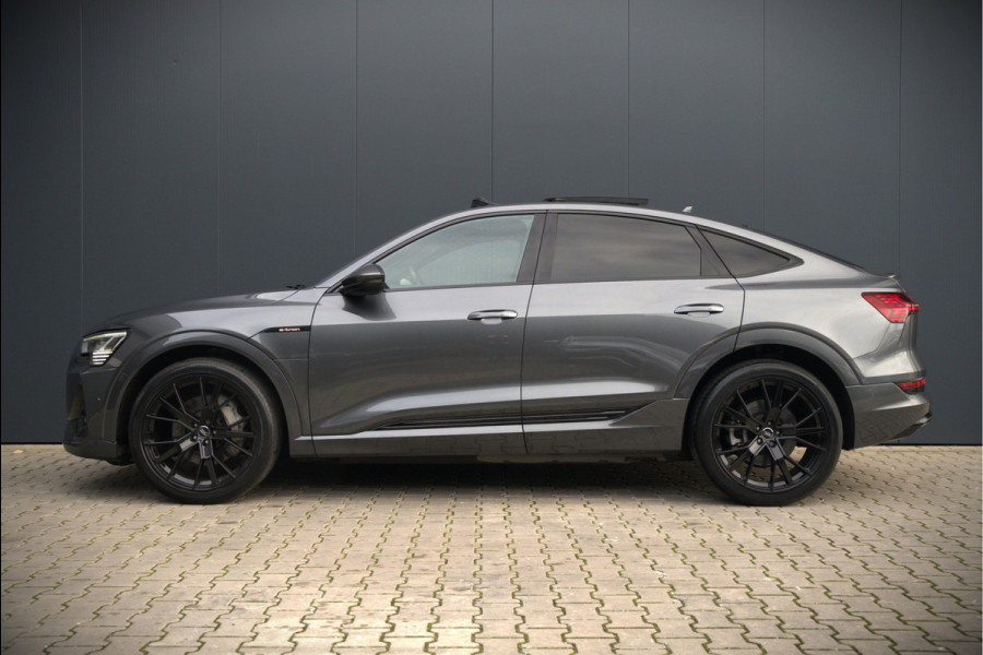 Audi e-tron Sportback 50 quattro S edition 71 kWh | RS Seats | Diamond Stitch | Panoramadak | S-Line | Keyless | Memory Seats | Stoelverwarming | Ambiance Verlichting | Camera | Adaptive Cruise Control | Leer | Matrix LED | Luchtvering |