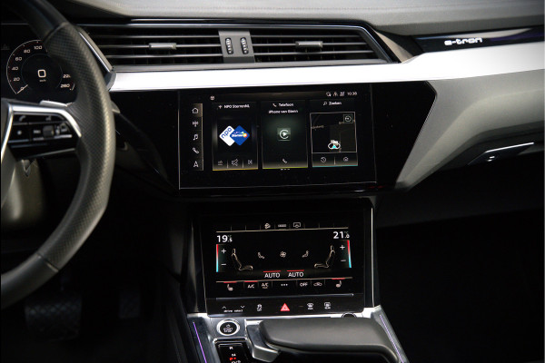 Audi e-tron Sportback 50 quattro S edition 71 kWh | RS Seats | Diamond Stitch | Panoramadak | S-Line | Keyless | Memory Seats | Stoelverwarming | Ambiance Verlichting | Camera | Adaptive Cruise Control | Leer | Matrix LED | Luchtvering |