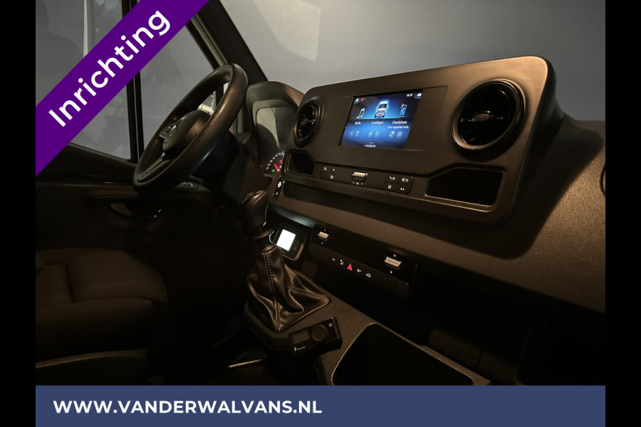 Mercedes-Benz Sprinter 316 CDI 164pk 3500kg Trekhaak L2H2 Inrichting Euro6 Airco | Omvormer | Camera | Cruisecontrol Apple carplay, android auto, parkeersensoren