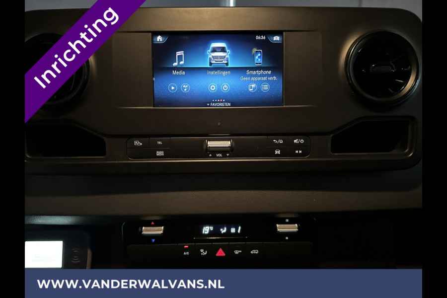Mercedes-Benz Sprinter 316 CDI 164pk 3500kg Trekhaak L2H2 Inrichting Euro6 Airco | Omvormer | Camera | Cruisecontrol Apple carplay, android auto, parkeersensoren