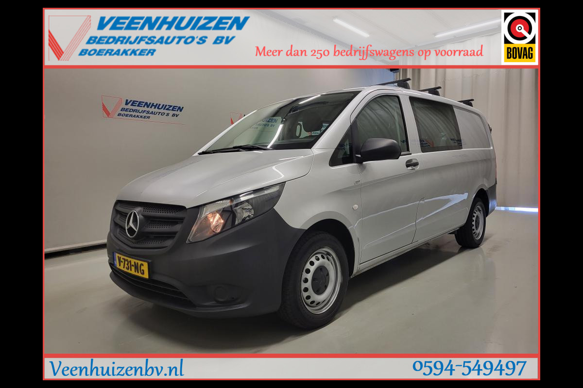 Mercedes-Benz Vito 111CDI L3/H1 Dubbele Cabine Euro 6! Mercedes-Benz Vito 111CDI L3/H1 Dubbele Cabine Euro 6!