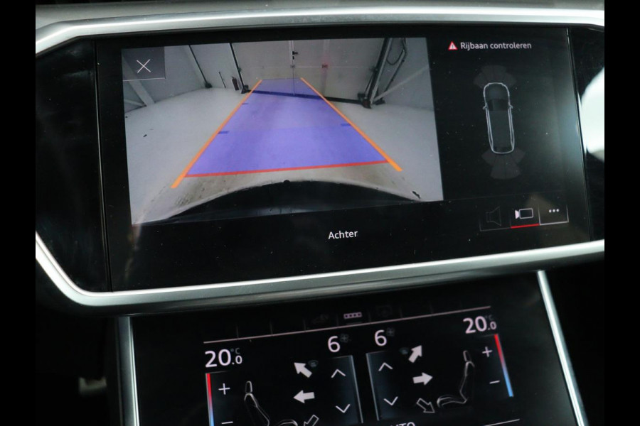 Audi A6 55 TFSIe S Line | 367pk | Trekhaak | Stoel & stuurverwarming | Adaptive cruise | Camera | Matrix LED | Carplay | Sportstoelen | Half leder | Navigatie