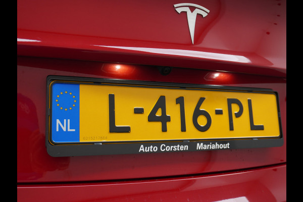 Tesla Model 3 RWD+ 60kWh 325PK **LFP ACCU** Ivoor Interieur 19"Lmv FSD-3 Comp. AutoPilot Leder PanoDak Adaptive-Cruise Lmv Camera's Elektr.-St Navi LED Comfortstoelen ACC DAB Keyless en Voorverwarmen interieur via App One-Pedal-Drive In zeer nette staat! Origineel Nederlandse auto tot 11kw laden thuis! Garantie Accu tot 30-6-2029 max 160.000km