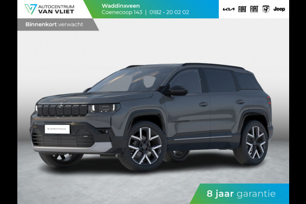 Jeep Compass First Edition 74 kWh | Adapt. Cruise | Camera | Carplay | 20" | Elektr. A-Klep | Navi | Winter Pack | Schuif/Kanteldak | Premium Pack | Warmtepomp