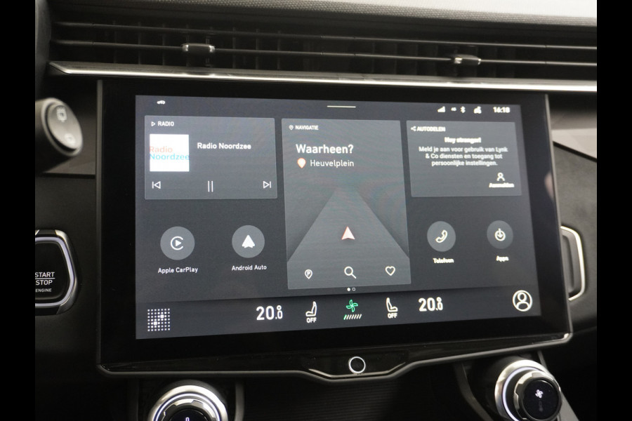 Lynk & Co 01 1.5 PHEV AUT-7 261pk Pano-Schuif-K-dak 20" 360°Camera Apple Carplay Android Auto Adaptive-Cr NaviPdc-a+v Ecc Keyless Led M-BuxPl Elek.Memory.Stoel File assistent Dodehoek detector Elektrisch bedienbare achterklep Rijstrooksensor Wifi Verkeersbord detectie 425Nm koppel 3,7kw laadvermogen A-label Euro 6 Hybride Benzine / Elektrisch rijden tot ca 69km  1800kg trekvermogen